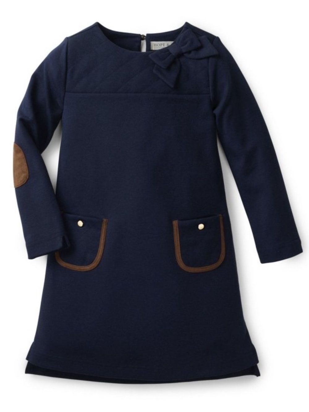 Hope & Henry Quilted Ponte Riding Dress
